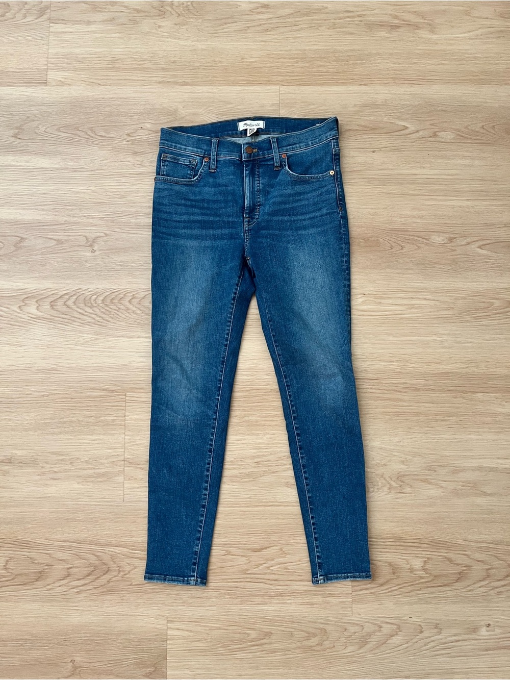 Madewell Women's Blue Stretch Skinny Jeans - Classic Denim